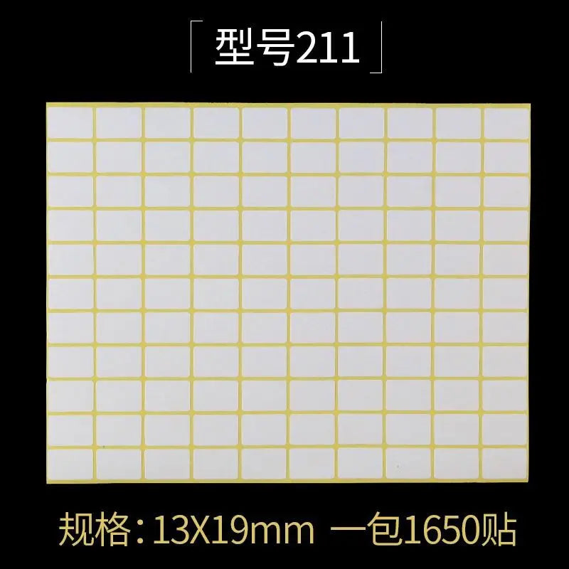15Sheets Multifunction Labels Stickers Self Adhesive Sticky Package Label White Blank Tag Stickers Office School Supplies