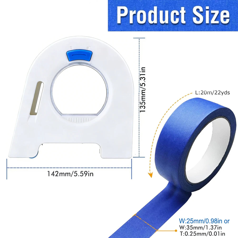Painters Tape Applicator Windows Door Frame Trim Masking Tape Dispenser for Construction Site Grout Sealing Home Renovation Tool