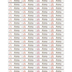 80/160/240pcs Personalized Name Stickers Custom Waterproof Labels Stick on Tag Kids Teacher Parents School Daycare - Rainbow 413