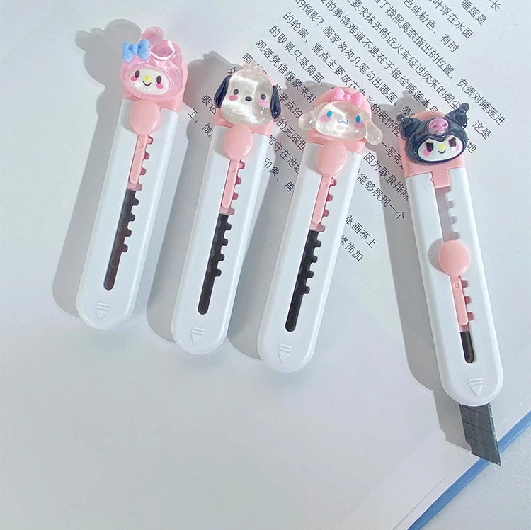 Cute Cartoon Mini Cutter Utility Knife Student Art DIY Tools Creative Stationery School Supplies