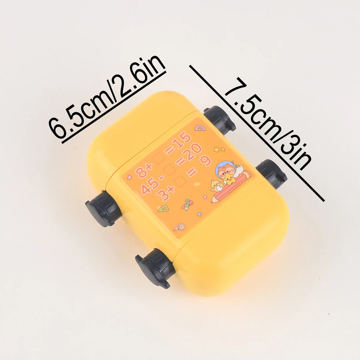 1 Two-in-one Double Roller Random Multiplication Stamp, Student Practice Math Calculation Question Builder Roller Stamp