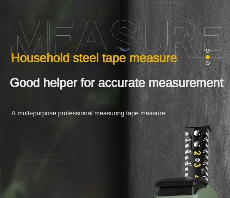 5M Measuring Tape Thickened High-Precision Steel Tape Measure Multifunctional Household Woodworking Portable Measur Tools