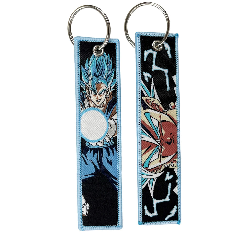 Dragon Ball Embroidery Cool Keychain Lanyard Anime Manga Series Badge Holder USB Pendant Portable Key Lanyard Accessories