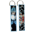 Dragon Ball Embroidery Cool Keychain Lanyard Anime Manga Series Badge Holder USB Pendant Portable Key Lanyard Accessories