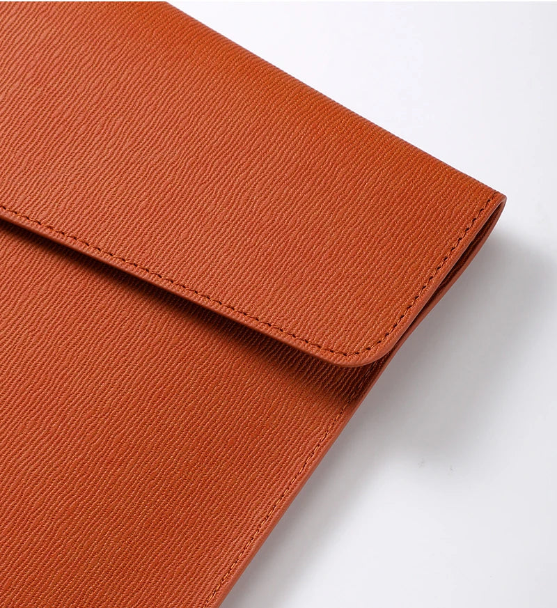 Faux Leather Document Bag, Business Information Bag, A4 Folder, School and Office Supplies, Storage Bag