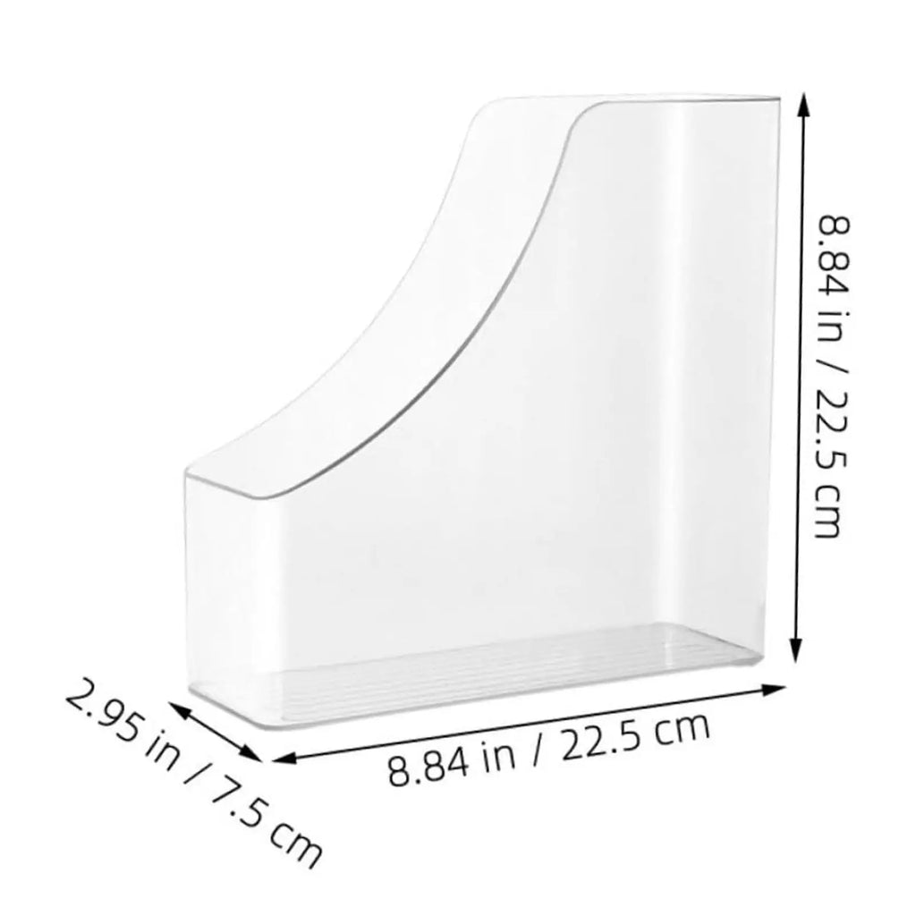 Acrylic A4 Storage Filing Box for Documents Plastic Paper File Organizer Vertical Magazine Rack Desk Folder Desktop Supplies