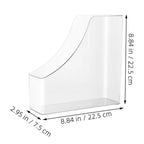 Acrylic A4 Storage Filing Box for Documents Plastic Paper File Organizer Vertical Magazine Rack Desk Folder Desktop Supplies