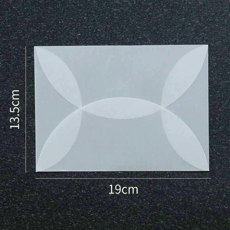 50pcs/lot Blank Translucent Envelope for Invitations Postcards European Giftbox Message Card Letters Business Wedding Envelopes