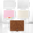 New Leather A5 Binder 6 Ring Binder Notebook - PU Leather Refillable Notebook with Binder Pockets, Dividers, Refill Paper