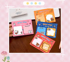1Pcs Kawaii Cartoon Animal Sticky Notes Sticker 60Sheets Cute Rabbit Bear Capybara Astronaut Memo Pad School Office Stationery