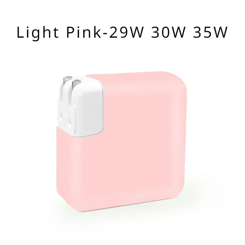 Travel Silicone Case for MacBook Charger 29-140W Adapter Cover Pro/Air Power Brick Organizer Apple Laptop Protection
