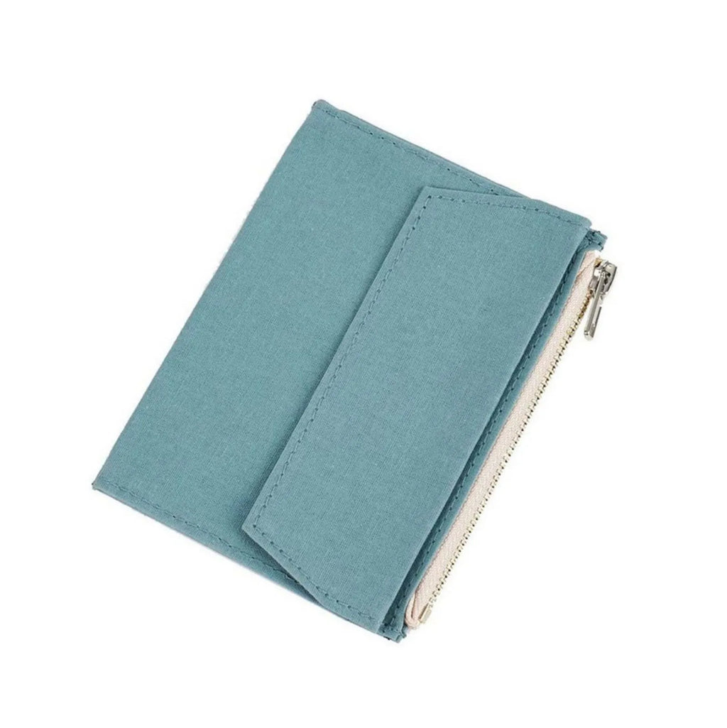 Canvas Zipper Card Holder for Travel Notebook, Canvas Storage Bag File Folder Refill Insert for Standard Journals Stationery