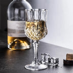 12/24 Pcs 220ml Plastic Wine Glasses Drinking Glasses for Wedding Party Imitation Glassware Reusable Drinkware Champagne Goblet