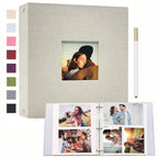 1 Linen Album  3-Ring Scrapbook Album Holds 8x10 5x7 4x6 Photos DIY Album Perfect Gift for Family Weddings and Adventures