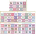 5 sheet/set Sticky Notes Bible Index Tabs Morandi Boho Theme Laminated Bible Tabs Studying Bible Index Memo Pads