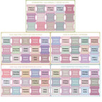 5 sheet/set Sticky Notes Bible Index Tabs Morandi Boho Theme Laminated Bible Tabs Studying Bible Index Memo Pads