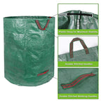 1/2/3 Pack Reusable Garden Waste Bags 72 Gallon Yard Leaf Lawn Trash Waste Bags
