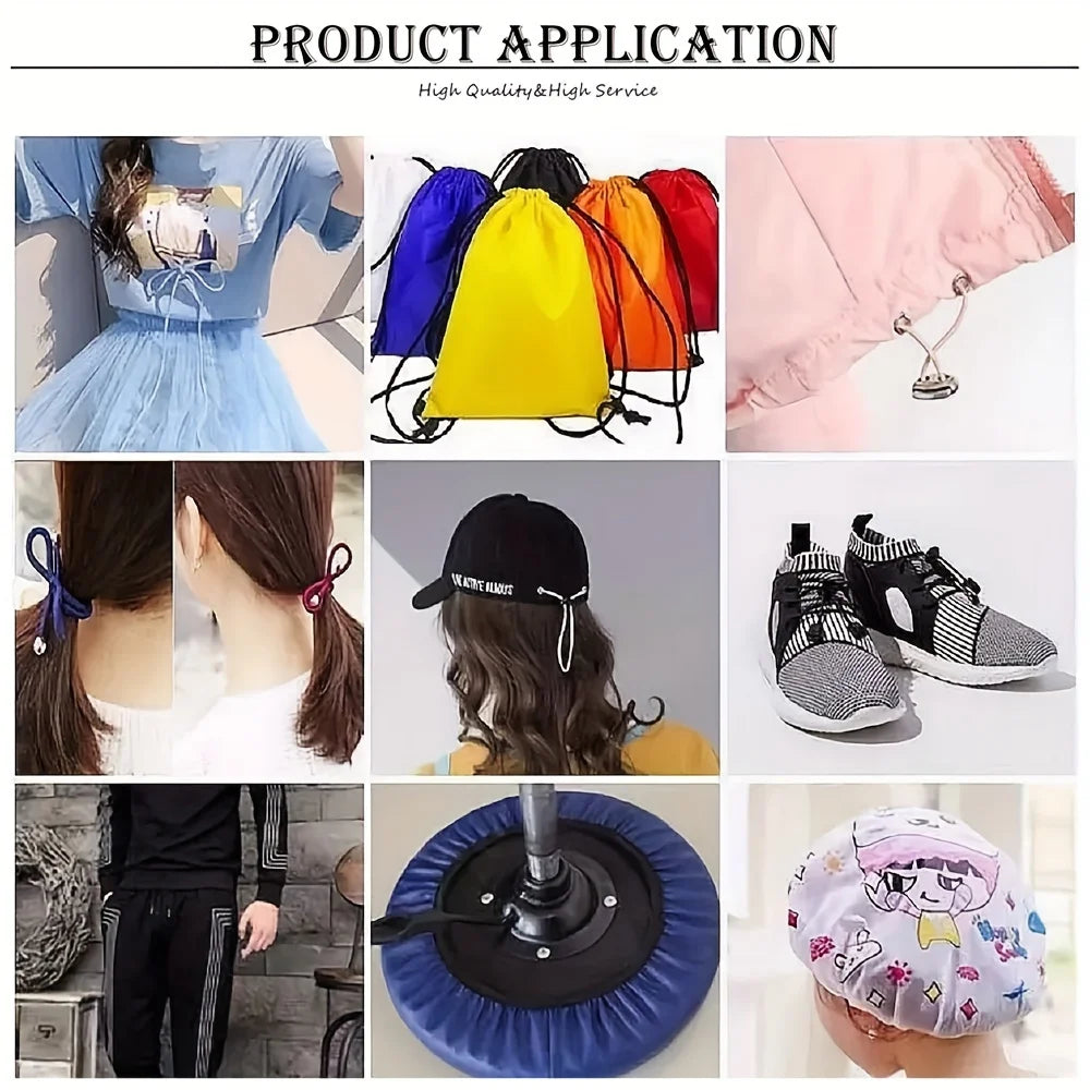 3 Yards 3mm Round Elastics Bungee Shock Cord Elastic Rope Rubber Band Strap String Cordon Shoelaces Sewing Accessories