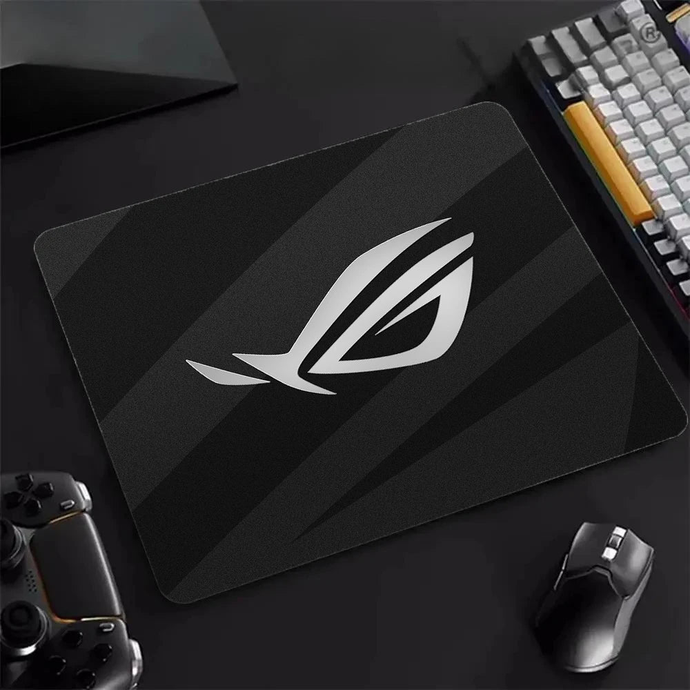 AS-US ROG Game Player Square Mousepad Small Size Home Desk Protector Mat Washable Desktop Mouse Pad Anti-slip Rubber Table Mats