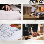 Stainless Steel Ruler Set 6 8 12 16 20 Inch Metal Rulers High Precision Double-Sided Engineering Drawing Office School Tools