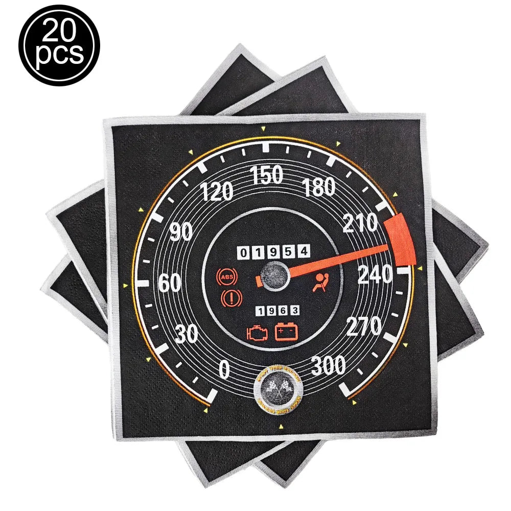 Race Car Party Plates Cup Napkins Race Track Party Supplies Racing Sports Themed Tableware for Kids Boys Birthday Home Decors