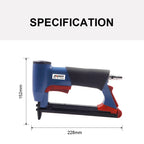 21 Gauge Pneumatic Upholstery Stapler 12.8mm Width Crown Air Stapler Gun for Furniture Woodworking and DIY Projects Nailing Gun