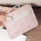Fashion PVC Credit Card Holder Roomy Small Card Case Lightweight Slim Coin Purse for Women Girls
