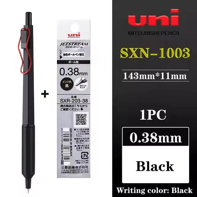 Uni SXN-1003 JETSTREAM EDGE Ballpoint Pens Ultra-fine Luxury Men's Pen, Small-word Annotations Fine Writing Japanese Stationery