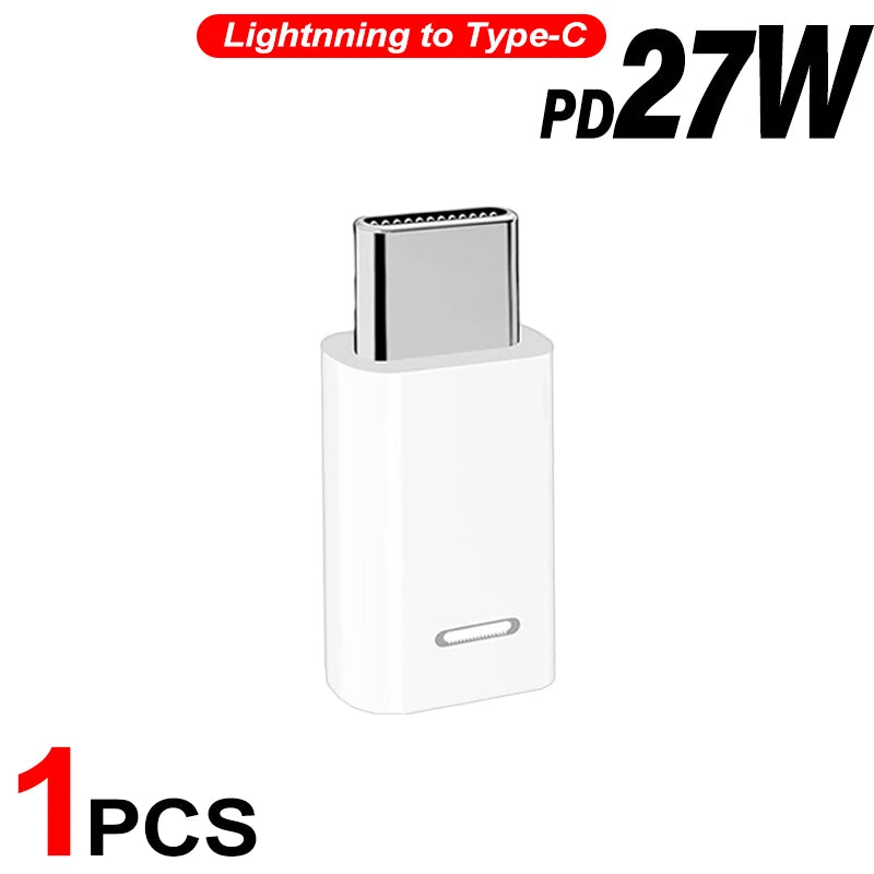 5-1Pcs Lightnning Female To Type C Male Adapter for iPhone 17 16 15 Samsung USB C Charging Converters IOS To Type C Converter