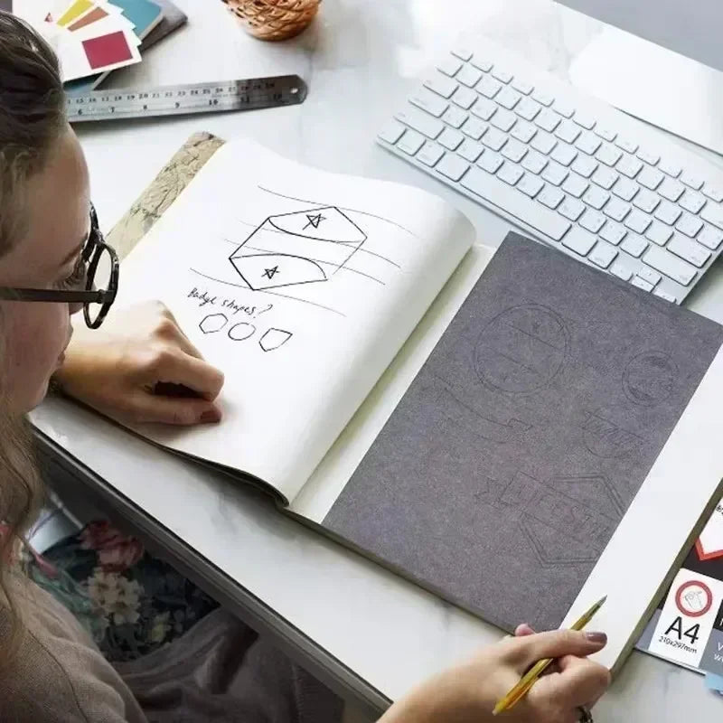 30Pcs A4 Blue Graphite Copy Paper Carbon Paper Pattern Letters Erasable Tracing Paper Copy Paper Reusable Image For Office Use