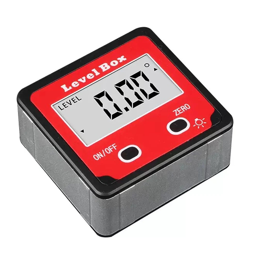 4x90 Degree Precision Digital Bevel Angle Protractor Digital Inclinometer Level Box Bevel Box with Magnet Base