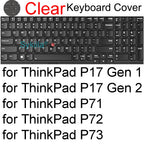 Keyboard Cover for Lenovo ThinkPad 16 Z16 P1 X1 E16 L16 P16 T16 P16s P16v T1g T16g Gen 8 7 6 5 4 3 Silicone Protector Skin Case