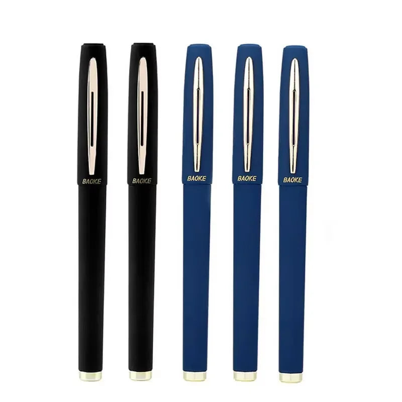 Baoke 0.5/0.7/1.0mm Large Capacity Signature Set Antibacterial Pen Black Carbon Office Neutral Roller Ball Pen Business Refill