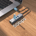 USB C HUB Docking Station Type C to RJ45 1000Mbps Ethernet Adapter USB3.0 HUB Gigabit Network Card 100W Charging Dock Extension