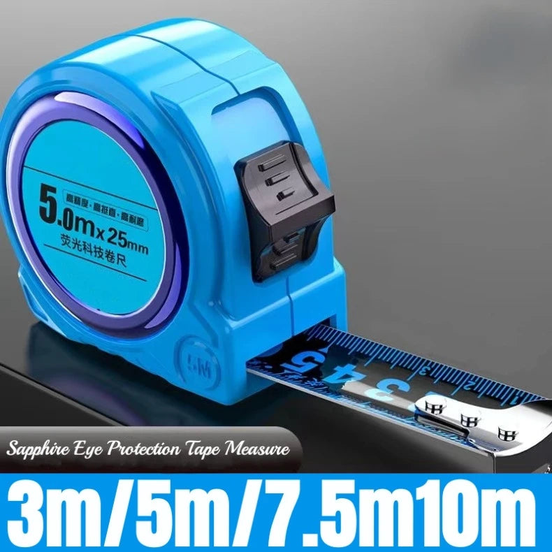 Portable High-precision Measuring Tape Thickened Wear-resistant Tape Measure Retractable Blue 3M 5M 7.5M 10M Work Measuring Tool