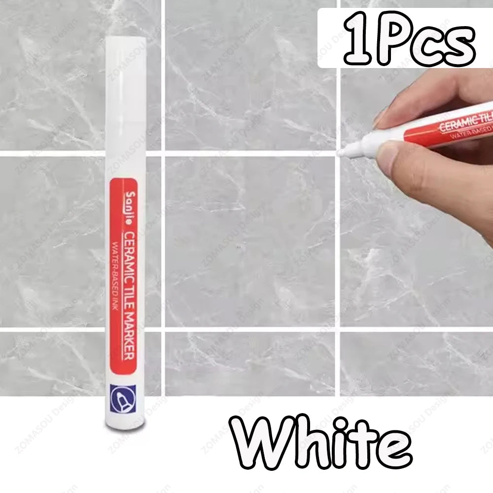 1-10Pcs 10 Colors Waterproof Tile Floor Marker Pen Wall Grout Pen for Kitchen Bathroom Ceramic Seam Paint Gap Repair Tools