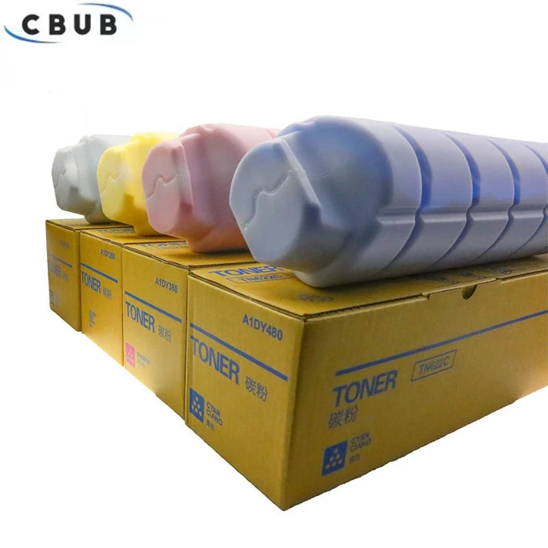4PC TN622 For Konica Minolta Bizhub PRESS C1085 C1100 C6085 C6100 Toner Cartridge New Compatible Japan Color Copier