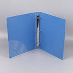 〔R〕A4 3-Ring Binder Folders - Clear & Blue Document Organizers for Office/Study