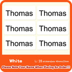 114 Waterproof Personalized White Label Custom Name Sticker Kindergarten Tag Children School Stationery Daily Necessities Labels