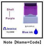 Customized Arabic Hebrew Name Stamp Waterproof Seal Custom Teacher Signature Student Child Cloth Ink Stamp Selfing-inking Stamp