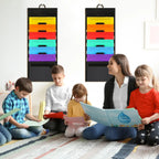 Wall-Mounted Expandable File Folder Organizer — Portable Hanging File Storage Pocket with 6 Pockets