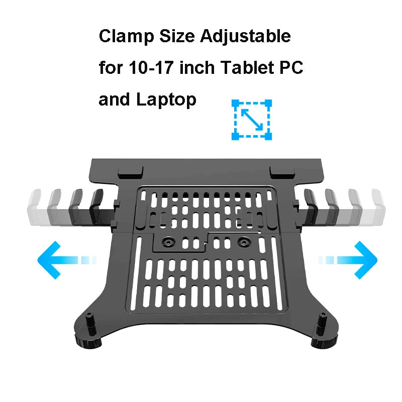 2 in 1 NB NEW F80 + FP-2 for 17-30' Monitor + 10'-17' Laptop Desktop Holder Notebook Computer Mount Stand Laptop Clamp