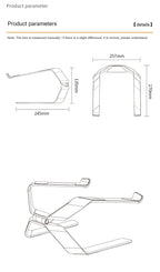 Laptop Stand Adjustable Aluminum Alloy Notebook Tablet Stand Up to 17.3 Inch Laptop Portable Fold Holder Cooling Bracket Support