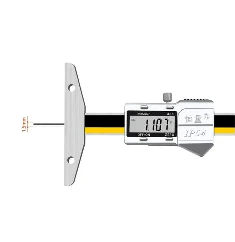 Thin Rod With Table Digital Display Depth Ruler 0-50 0-100 0.01mm Small Hole Needle Probe Depth Ruler Stainless Steel Caliper