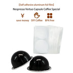 Reusable Aluminum Coffee Capsules Compatible with Nespresso Vertuo Machine - Durable Coffee Pod Shells for Espresso Lovers