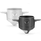 Folding Hand Brewed Coffee Filter Coffee Dripper Cone for Drip Coffee and Tea with Stainless Steel Holder No Filter Paper
