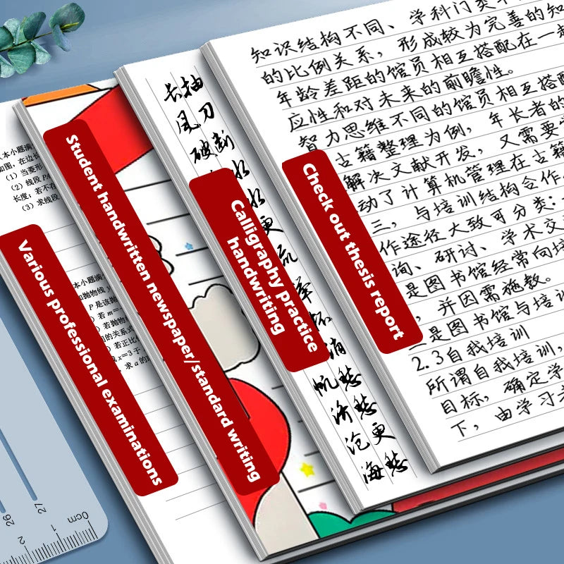 Transparent Calligraphy Stencil Soft Ruler Template Writing Straight Line Clear Ruler Writing Tool Geometry Template