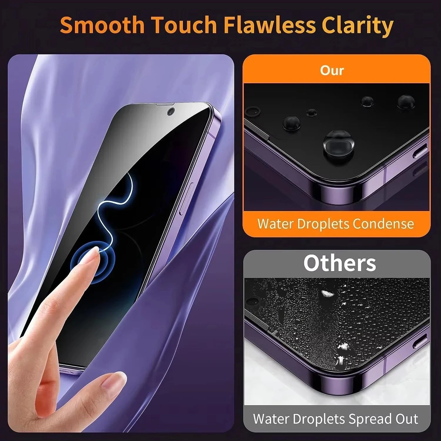 Privacy Screen Protector For iPhone 16 13 15 18 11 12 14 17 Pro Max Air 16e Anti-spy Glass For iPhone 13 12 Mini 7 8 Plus SE XR