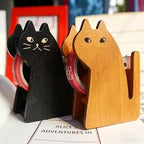 Whale Design Ergonomic Tape Holder For Office Home School Wooden Tape Cutter Desktop Tape Dispenser Animal Shaped Squirrel