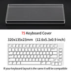 Acrylic Mechanical Keyboard Dust Cover New Mechanical Gaming Keyboard 104 Keys Mouse Protection Transparent Cover